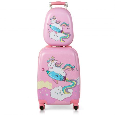 iPlay, iLerarn Kids' Vehicle Blue Carry On Travel Luggage Set