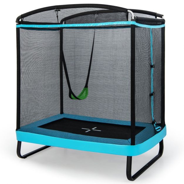 First Play Kids Trampoline with Safety Net I Indoor & Outdoor